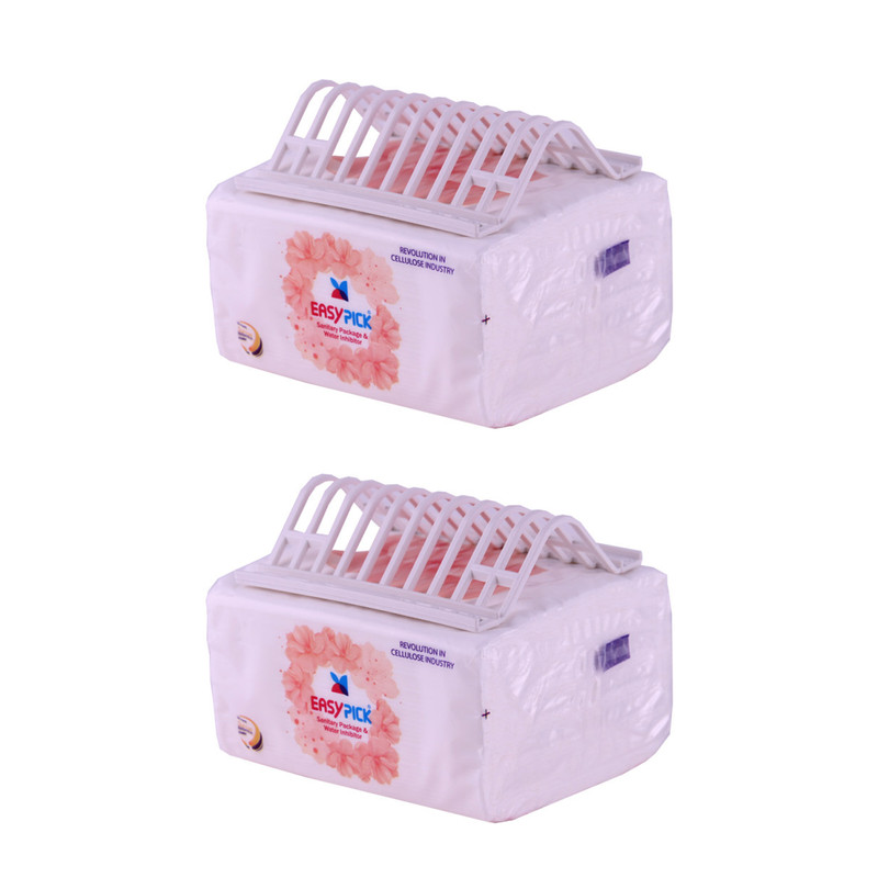 دستمال توالت 75 برگ ایزی پیک مدل گل بسته 2 عددی