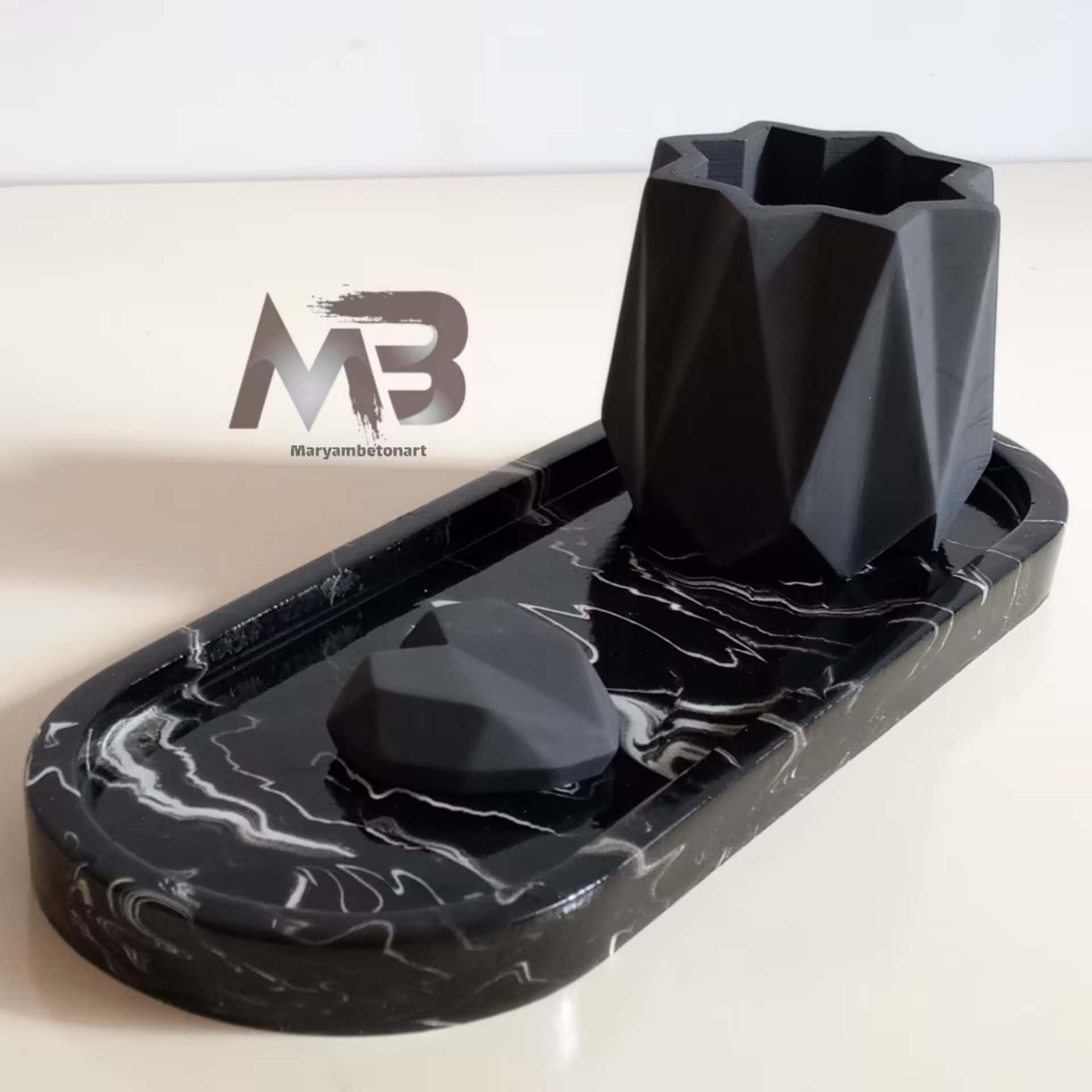 سینی بیضی سنگی (پس کرایه)