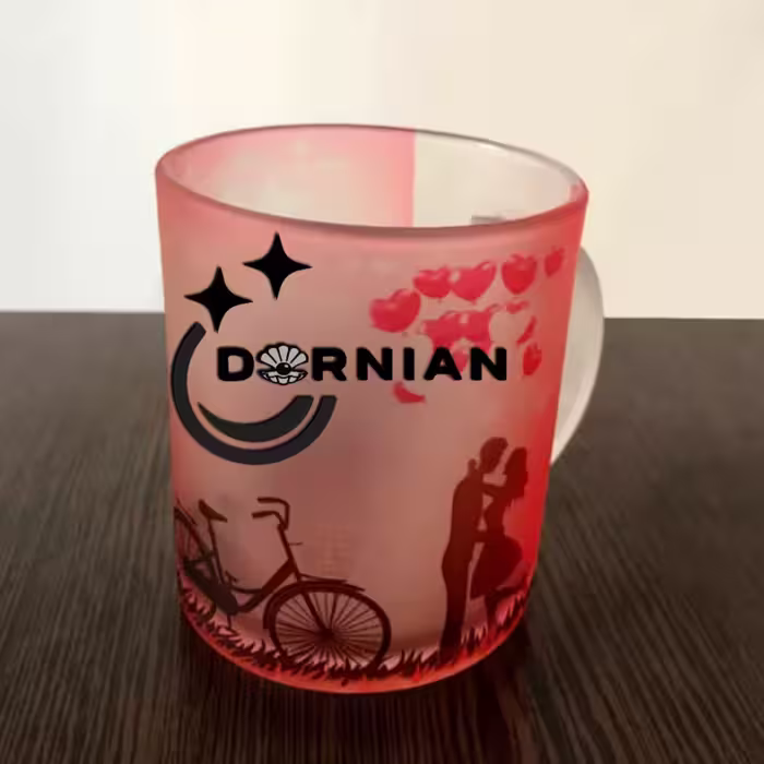 چاپ لیوان شیشه ای