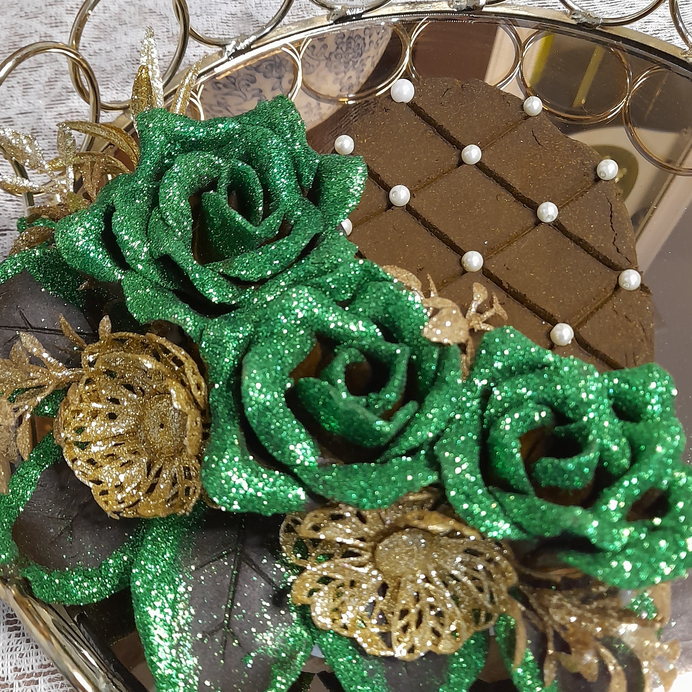 سینی حنا خشک گل رز