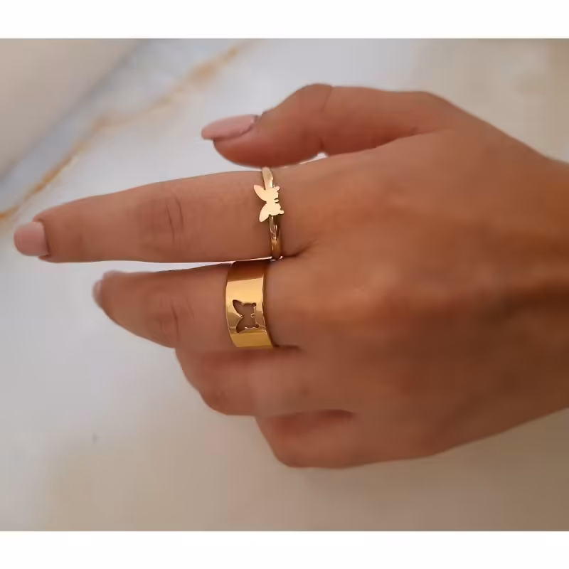 انگشتر مکمل پروانه 