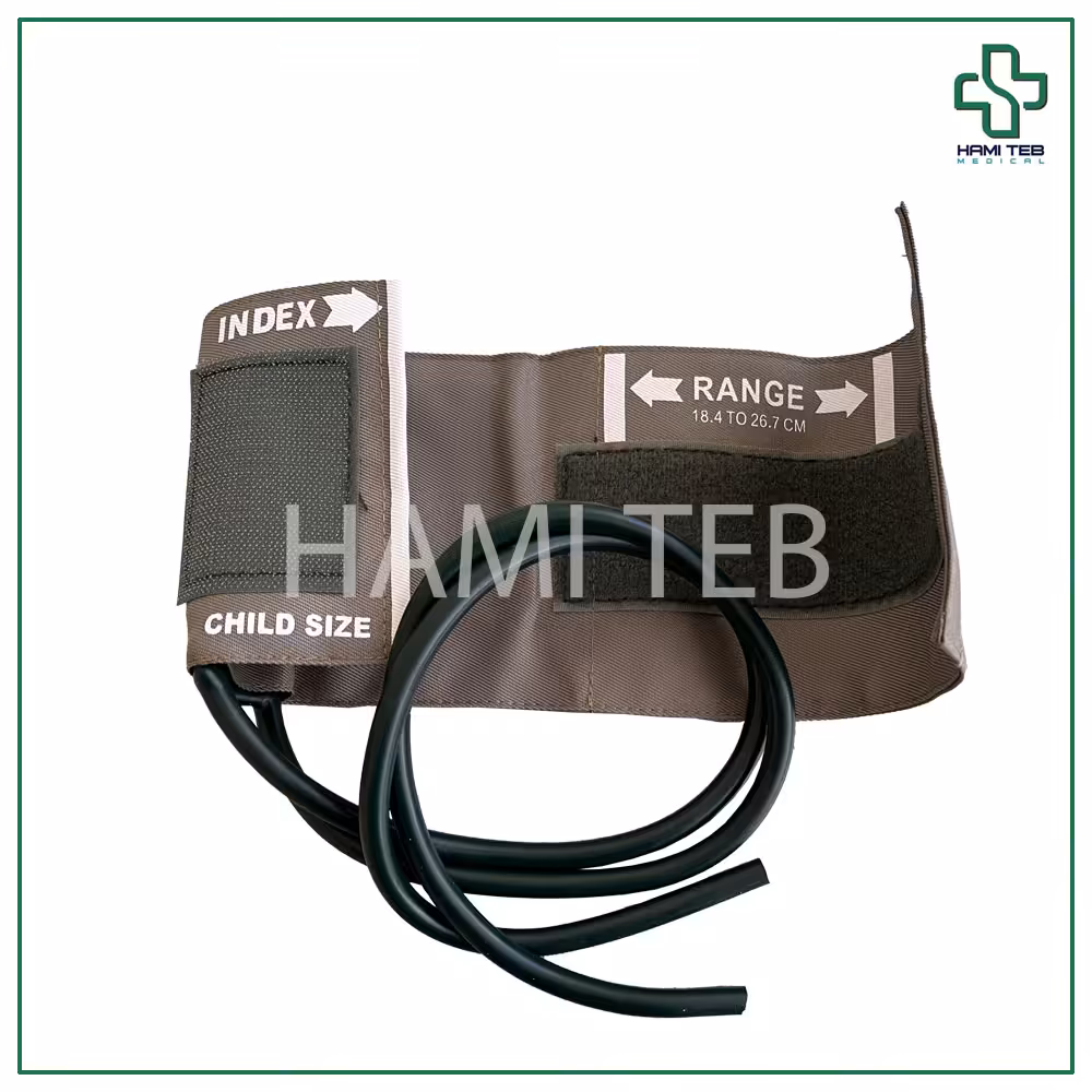 کاف فشارسنج دو شلنگ با کاف پارچه ای سایز اطفال