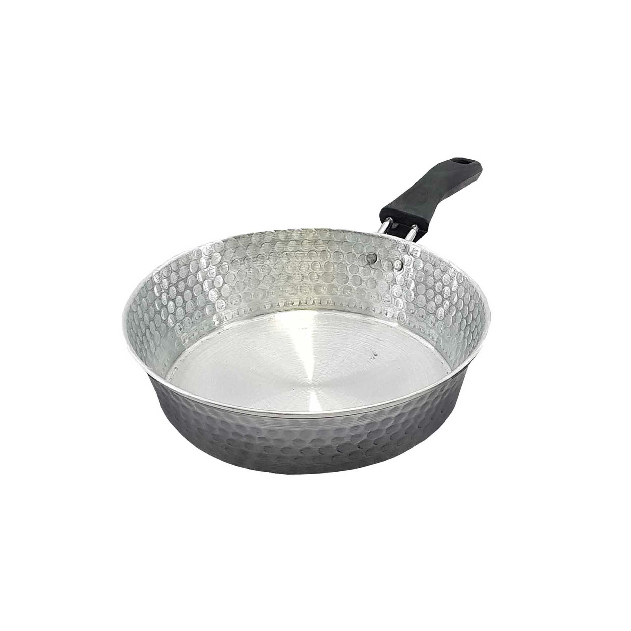 تابه روحی چکشی سایز 18 تک دسته پلاستیکی کد 1019