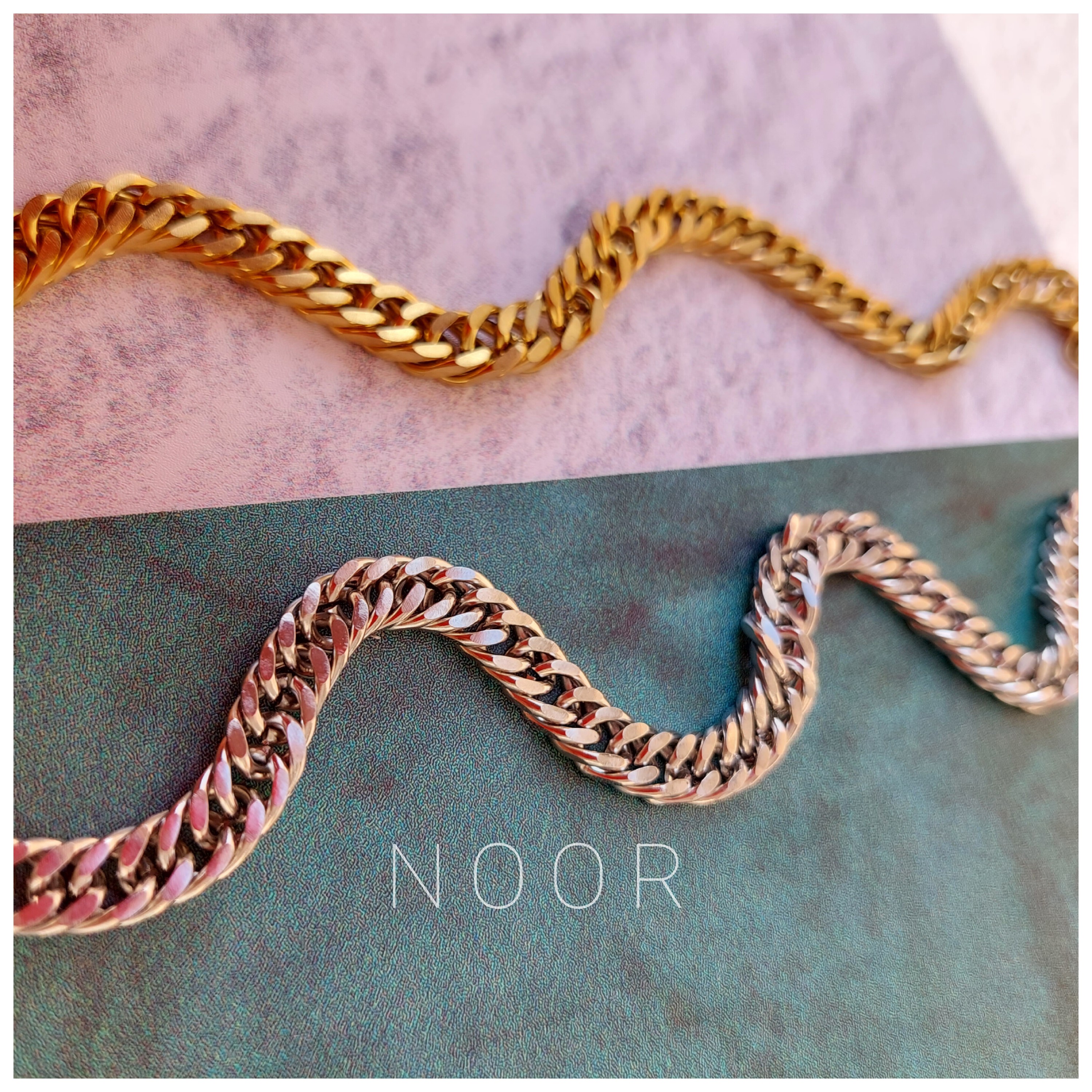 دستبند کارتیر دوبل 8 میل در سه رنگ طلایی نقره ای مشکی