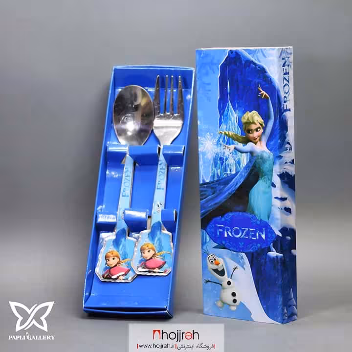 اطلاعات ، قیمت و خرید قاشق و چنگال کودک طرح فروزن کد P45