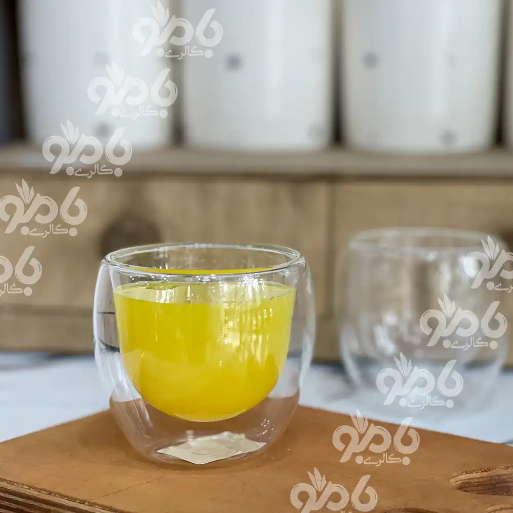 ماگ دوجداره پیرکس کوچک بدون دسته