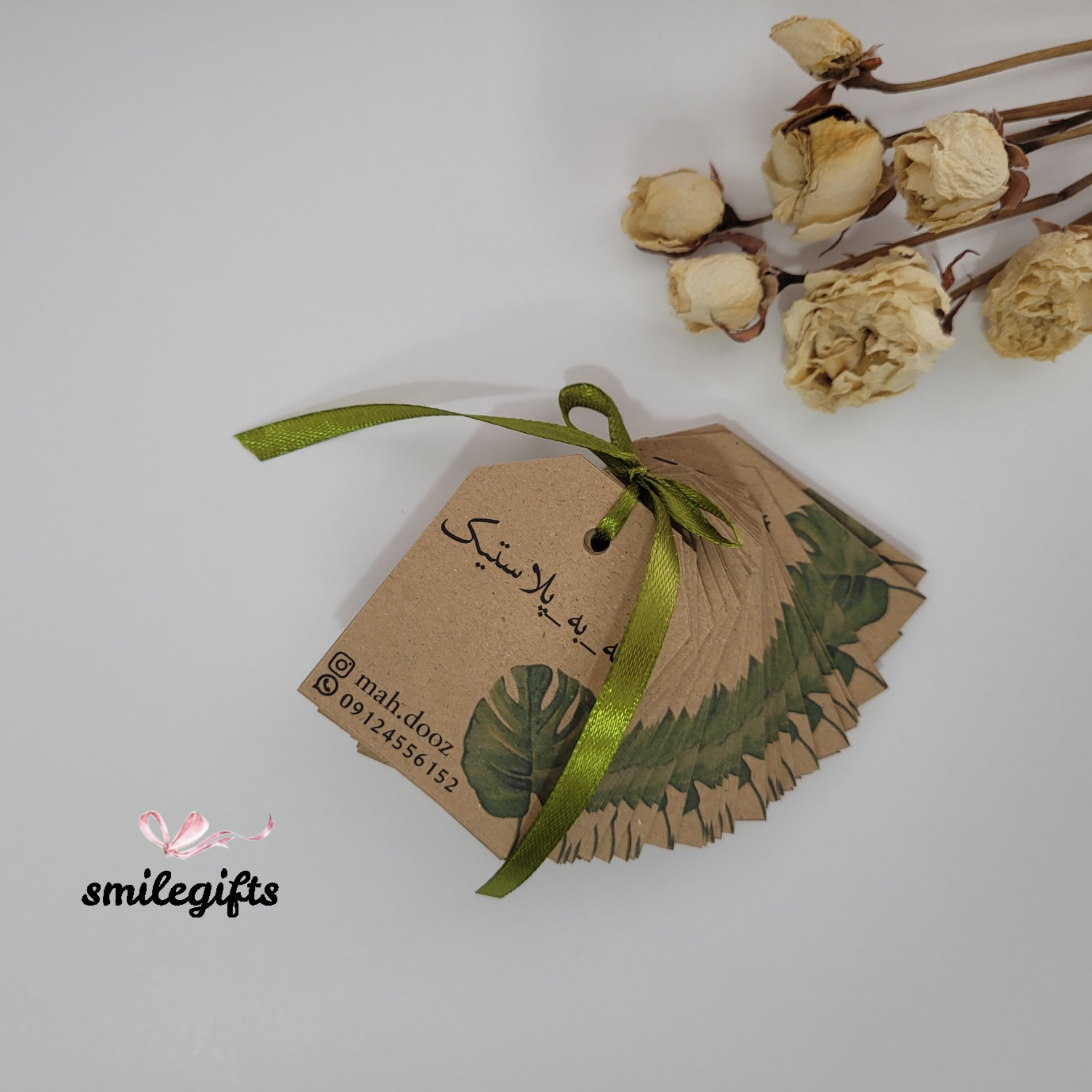 تگ کرافت اختصاصی ،  سایز 5 در 6.5 در بسته‌های 50 عددی 