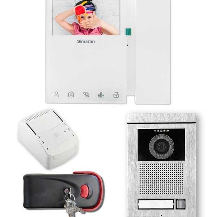 پکیج آیفون تصویری  بدون حافظه یک واحدی ضدسرقت سیماران 46TK