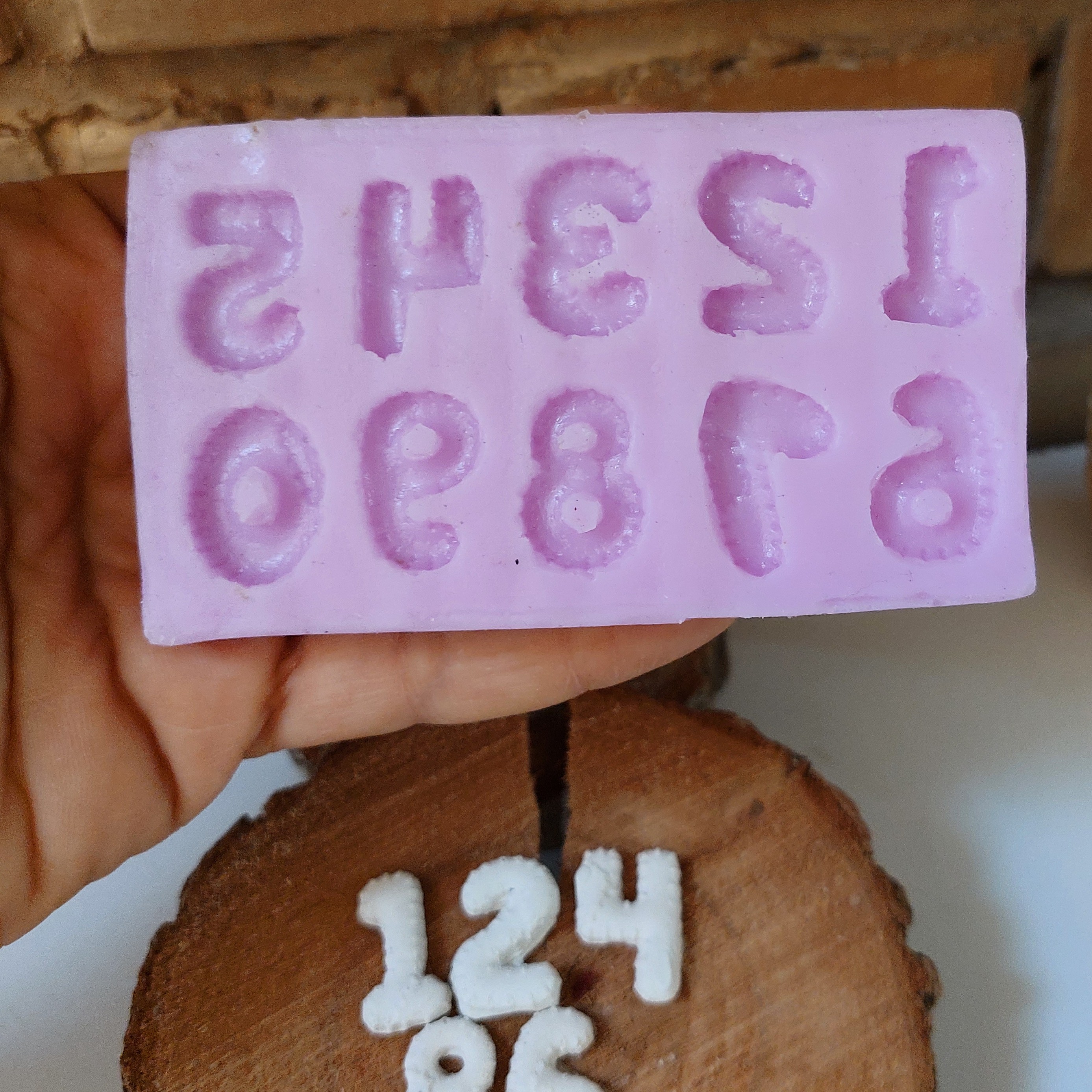 قالب سیلیکونی اعداد دوسانتی 