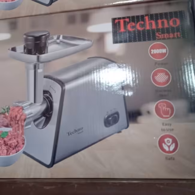 چرخ گوشت تکنو 2000 وات بدنه استیل