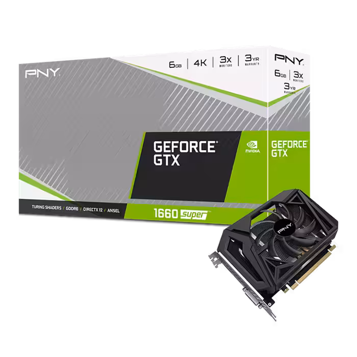 کارت گرافیک پی ان وای مدل GeForce GTX 1660 SUPER 6GB  Graphics Card