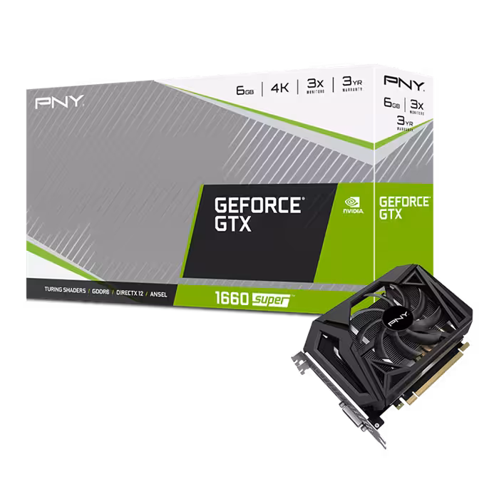 کارت گرافیک پی ان وای مدل GeForce GTX 1660 SUPER 6GB  Graphics Card