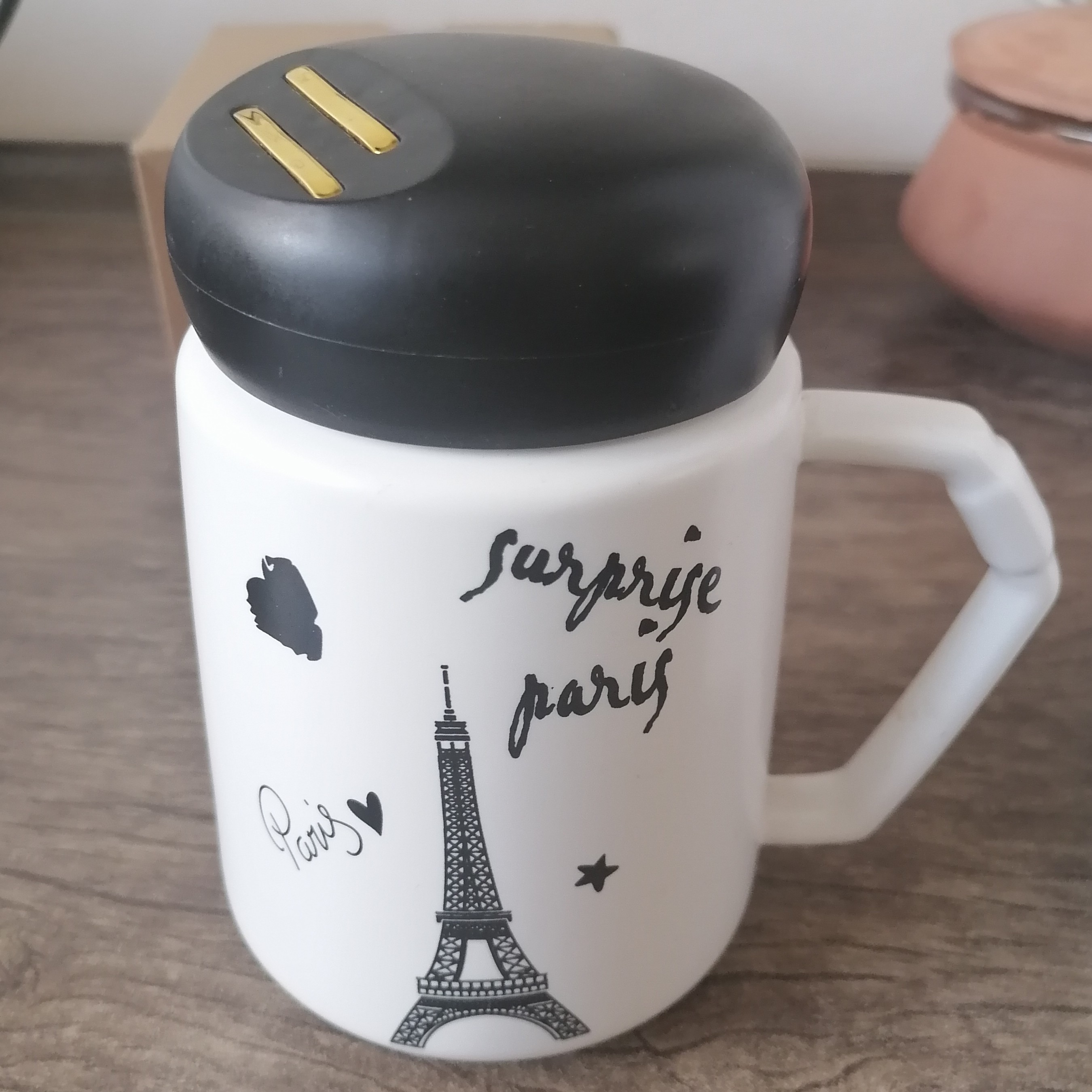 ماگ درب دار.  سرامیکی. خارجی وارداتی