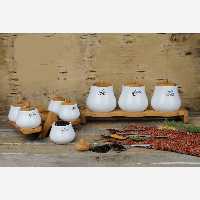 سرویس پاسماوری چوب سرامیک(8پارچه)