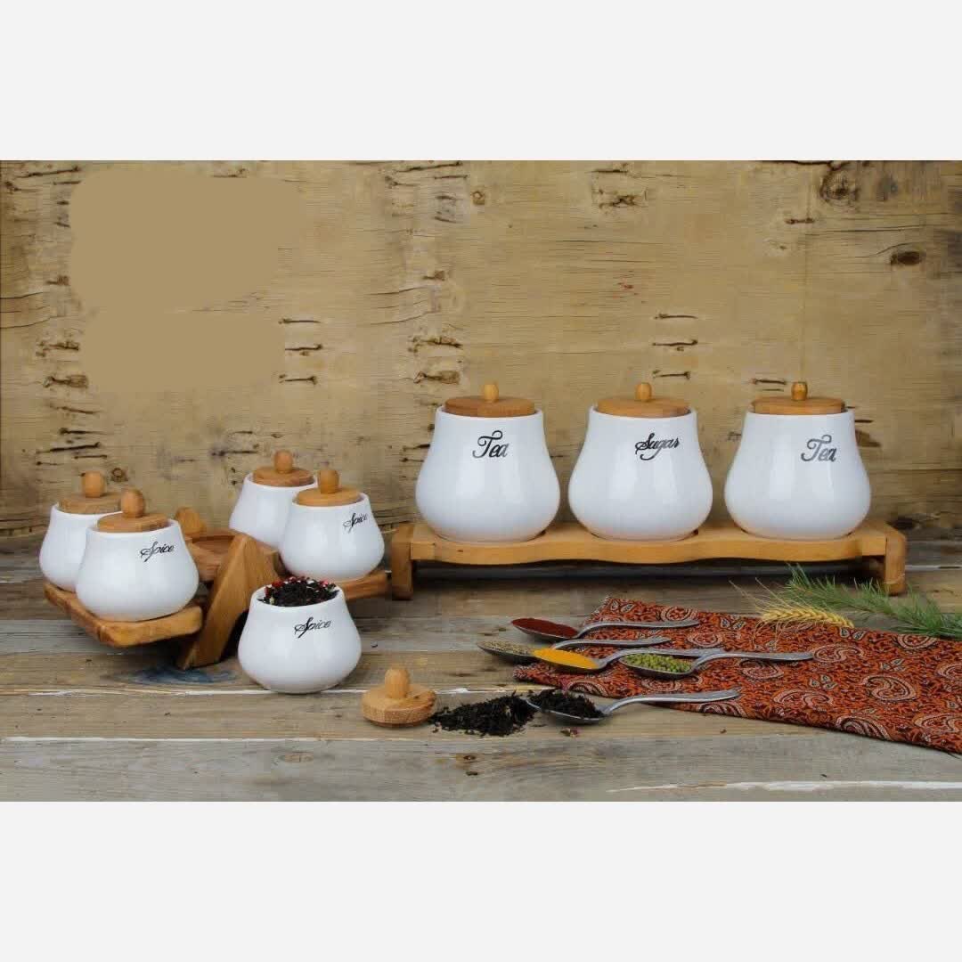 سرویس پاسماوری چوب سرامیک(8پارچه)