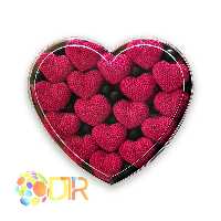 بسته بندی ولنتاین پاستیل تمشکی و دراژه قهوه جیلیون