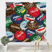 پوستر پارچه ای پرینتینگ لند طرح بکدراپ فانتزی کد F14