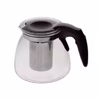 قوری پیرکس برند GLASS TEAPOT جنس پیرکس دارای تفاله گیر از جنس استیل