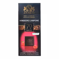 شکلات تلخ 70 درصد با طعم رزبری ( تمشک ) 125 گرم جی دی گراس - JDGross