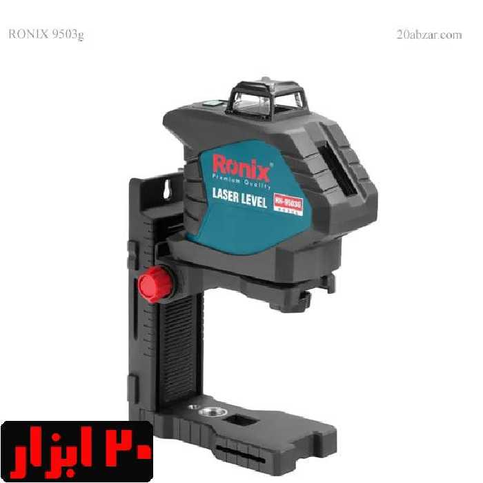 تراز لیزری 120 360 درجه نور سبز رونیکس مدل RH-9503G با 3پایه و کیف