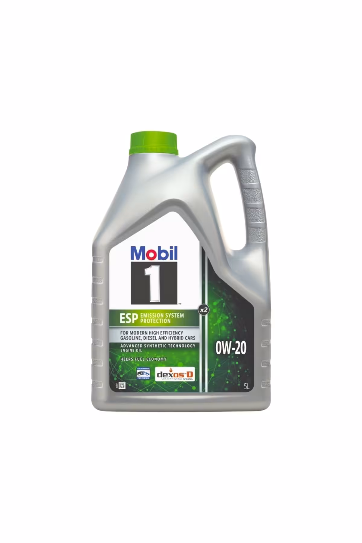 روغن و مکمل موتور 1 ESP X2 0W 20 مصنوعی کامل پیشرفته 5 LT. Mobil
