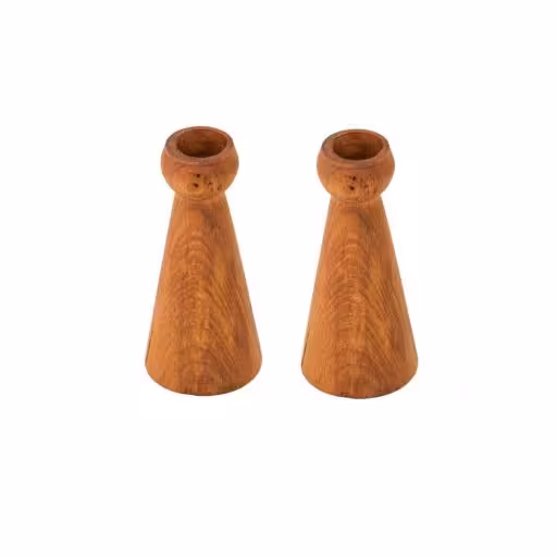 جا شمعی چوبی 2 عددی کد T