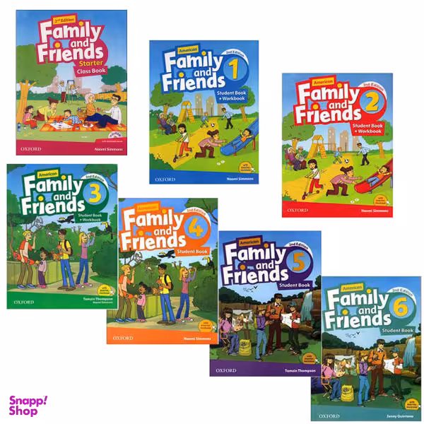 کتاب American Family and Friends Second Edition اثر Tamzin Thompson انتشارات oxford هفت جلدی