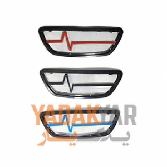 جلو پنجره اسپرت تیبا طرح ضربان قلب استیل