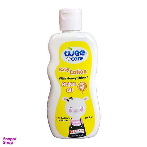 لوسیون بدن کودک وی کر (Wee Care) مدل روغن آرگان حجم 200 میلی لیتر