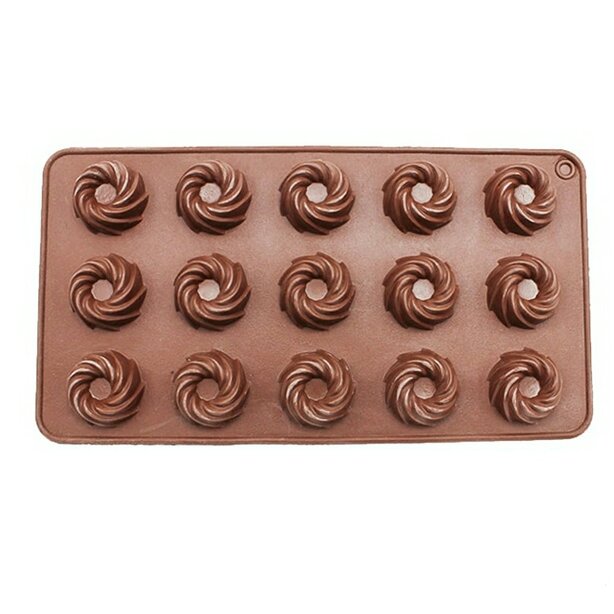قالب سیلیکونی شکلات طرح پیچ _ پک 2 ورقی (ارسال رایگان)