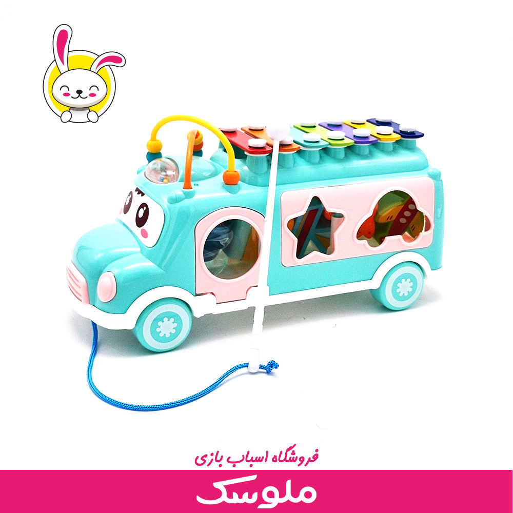 اسباب بازی آموزشی اتوبوس اشکال بلزدار