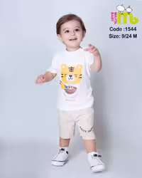 تیشرت شلوارک گربه مهتا کد 1544