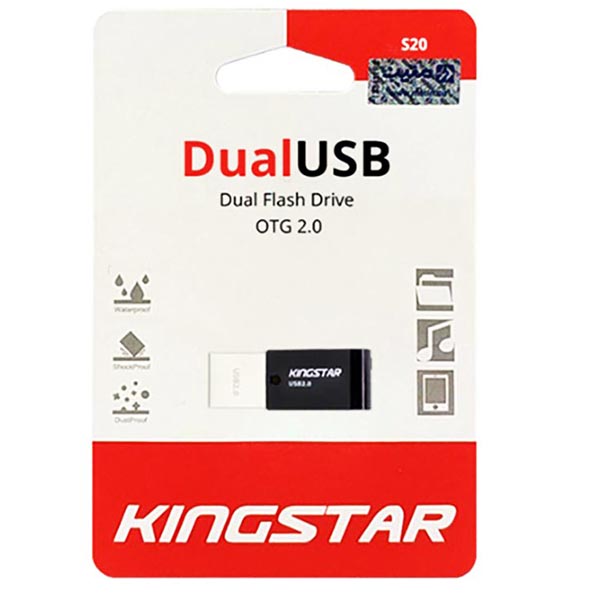 فلش 32 گیگ کینگ استار KingStar Dual OTG S20