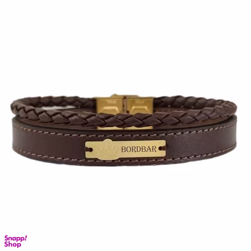 دستبند طلا 18 عیار مردانه لیردا مدل اسم بردبار 6722