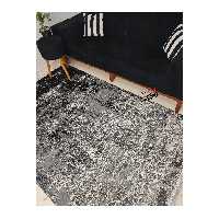 فرش ماشینی کاشان طرح k43m رنگ نقره ای سایز 1.5 در 2.25