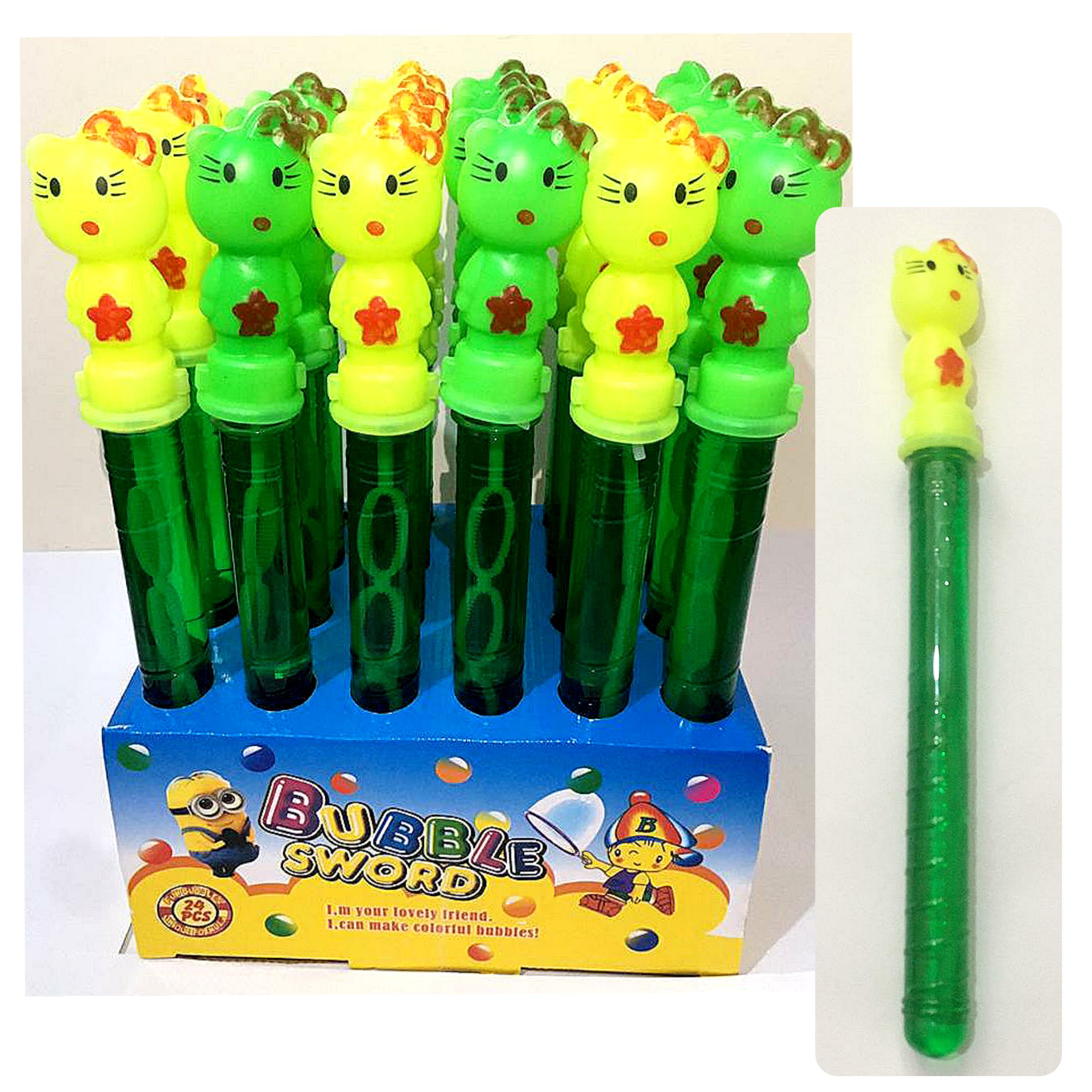 حباب ساز عروسکی کیتی زرد