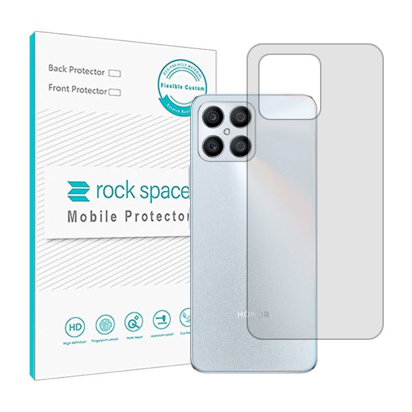 گلس محافظ پشت گوشی آنر X8 مدل نانو هیدروژل شفاف برند راک اسپیس کد S