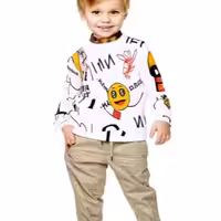 بلوز تک پاییزی اسپورت دخترانه وپسرانه 5تا6سال