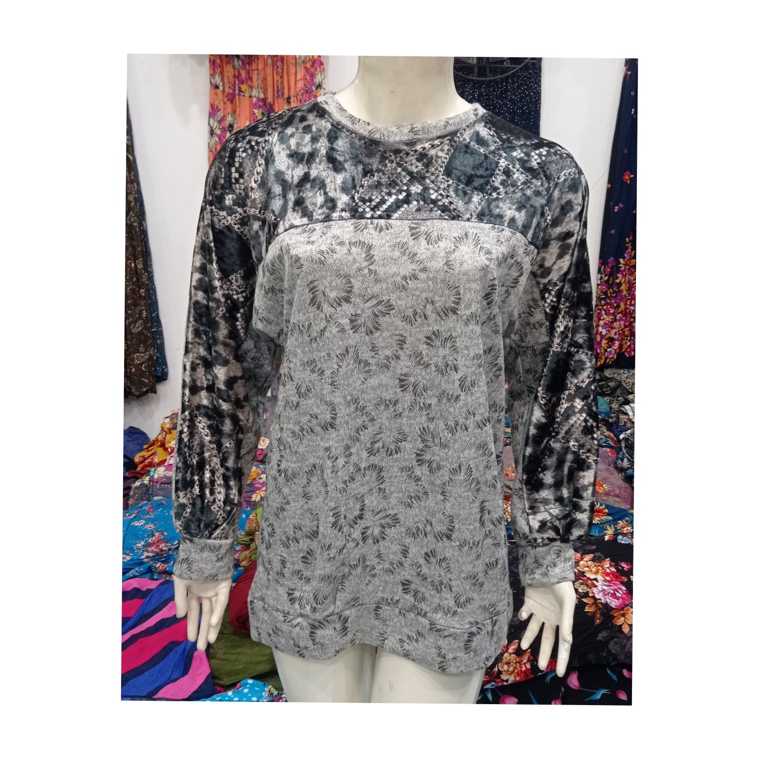 بلوز انگورا سینه مخمل دار 98