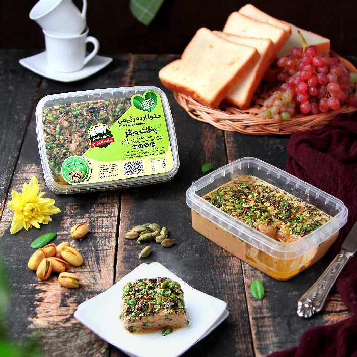 تخفیف ویژه ی  حلوا ارده رژیمی پسته ای وگان ویگر