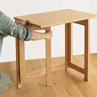 میز تحریر تاشوی ابرا (کم جا) - ملامینه - رنگ سفید - سری 1401