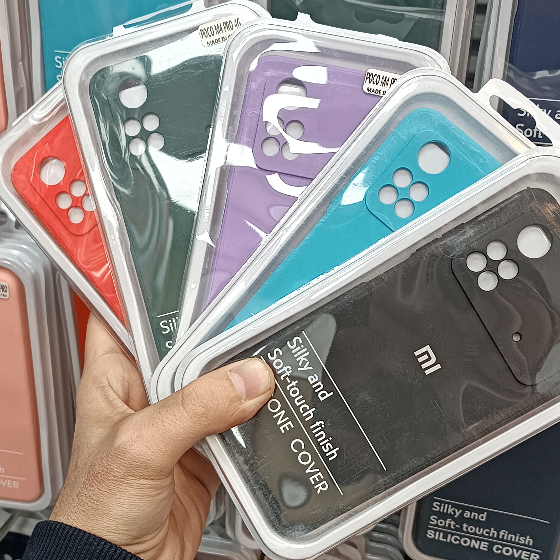 قاب سیلیکونی محافظ لنزدار Poco m4 pro