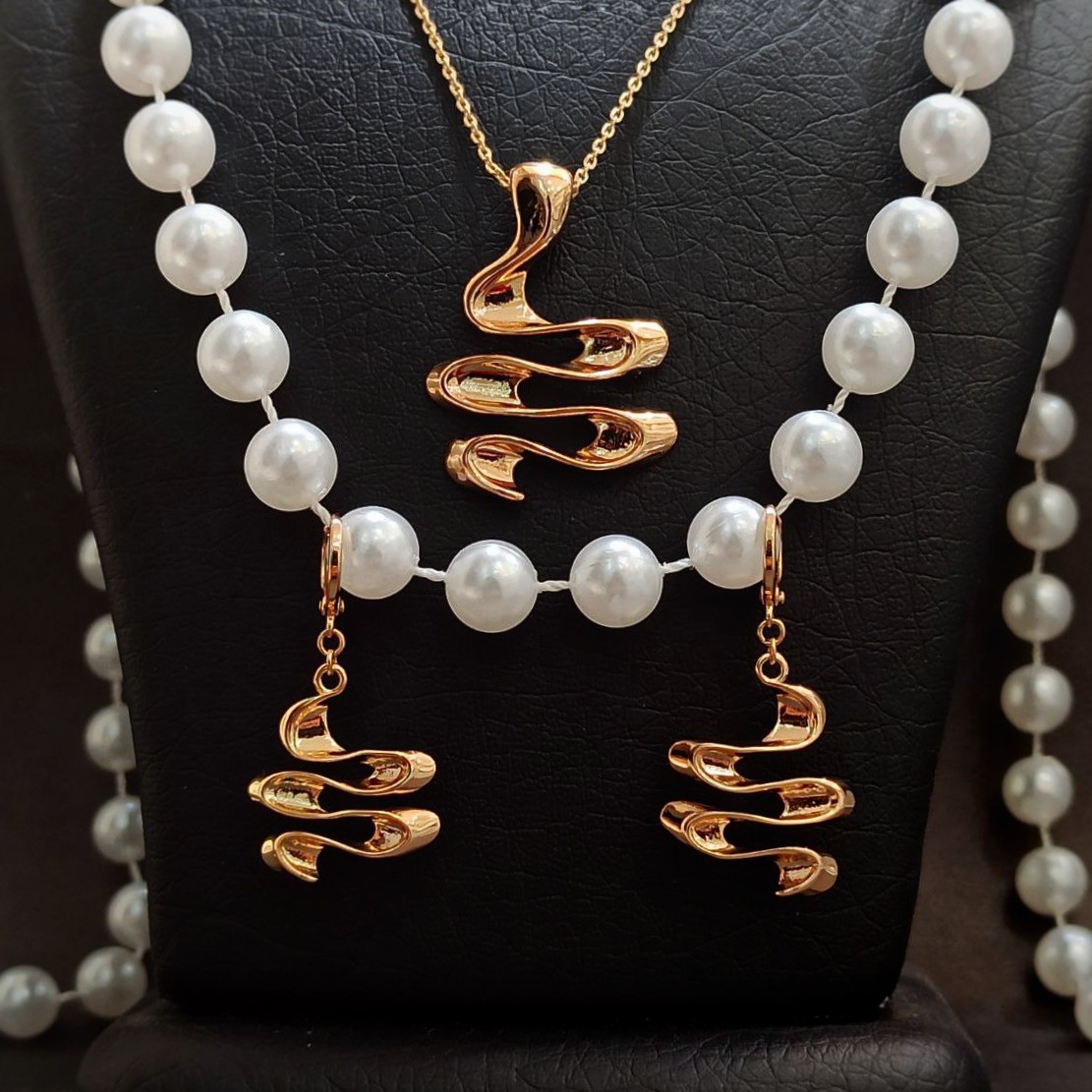 زیورآلات ژوپینگ esنیم ست ژوپینگ همراه با زنجیر ژوپینگ کد10