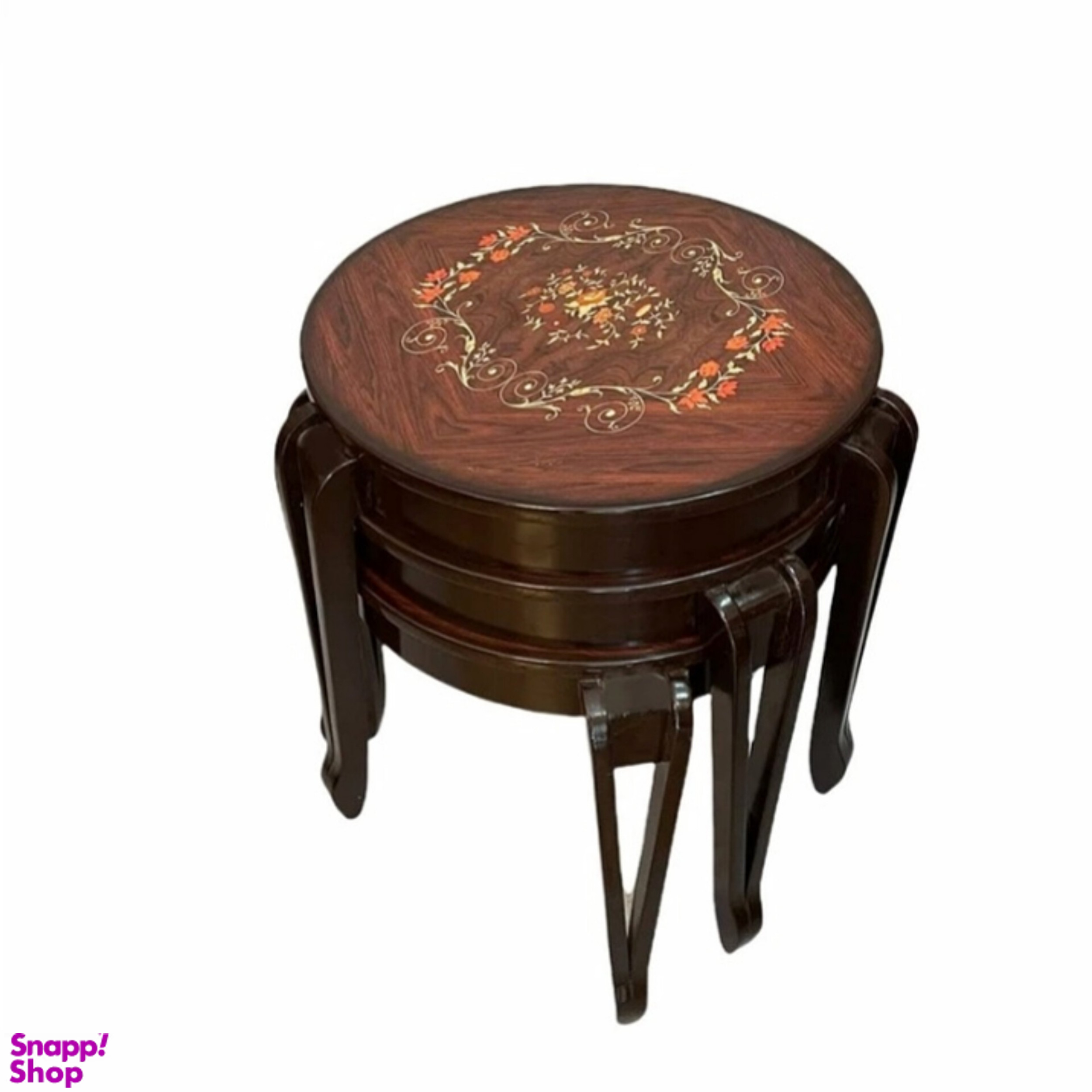 میز عسلی مدل سپیدار مجموعه 3 عددی