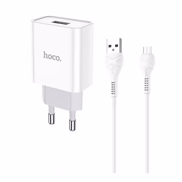 شارژر دیواری هوکو به همراه کابل میکرو مدل C81A MICRO

