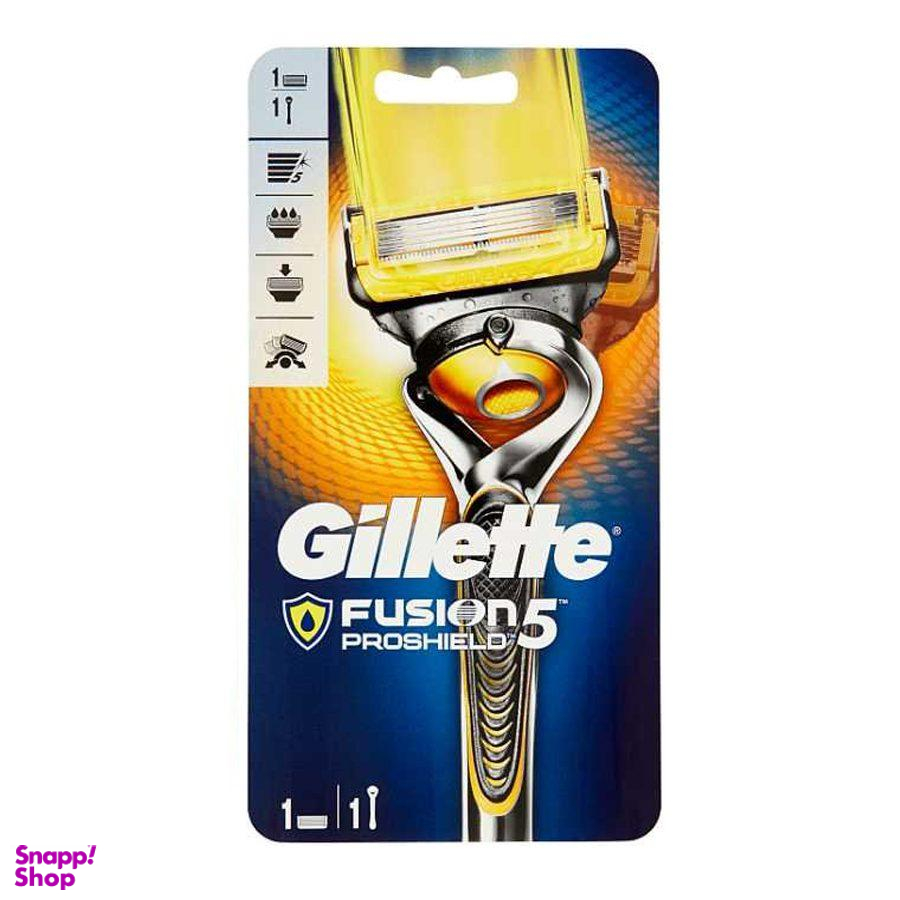 خودتراش مردانه 5 تیغ ژیلت (Gillette) مدل Fusion Proshield بسته دو عددی