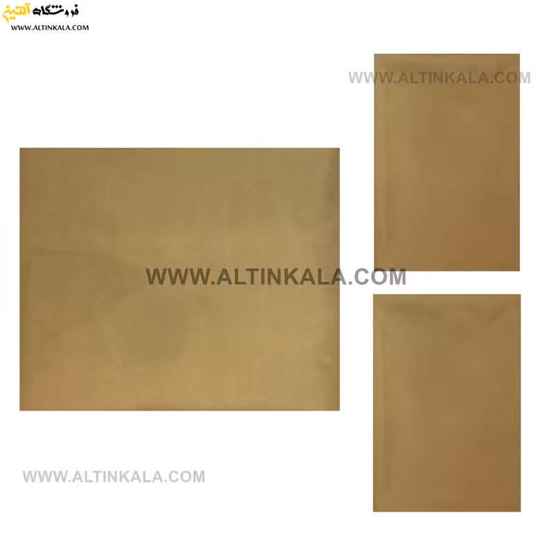سرویس ملحفه کشدوز دونفره سه تکه 160×200 ساده رنگ بژ