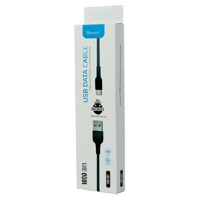 کابل تایپ سی فست شارژ Verity CB3140T 1m