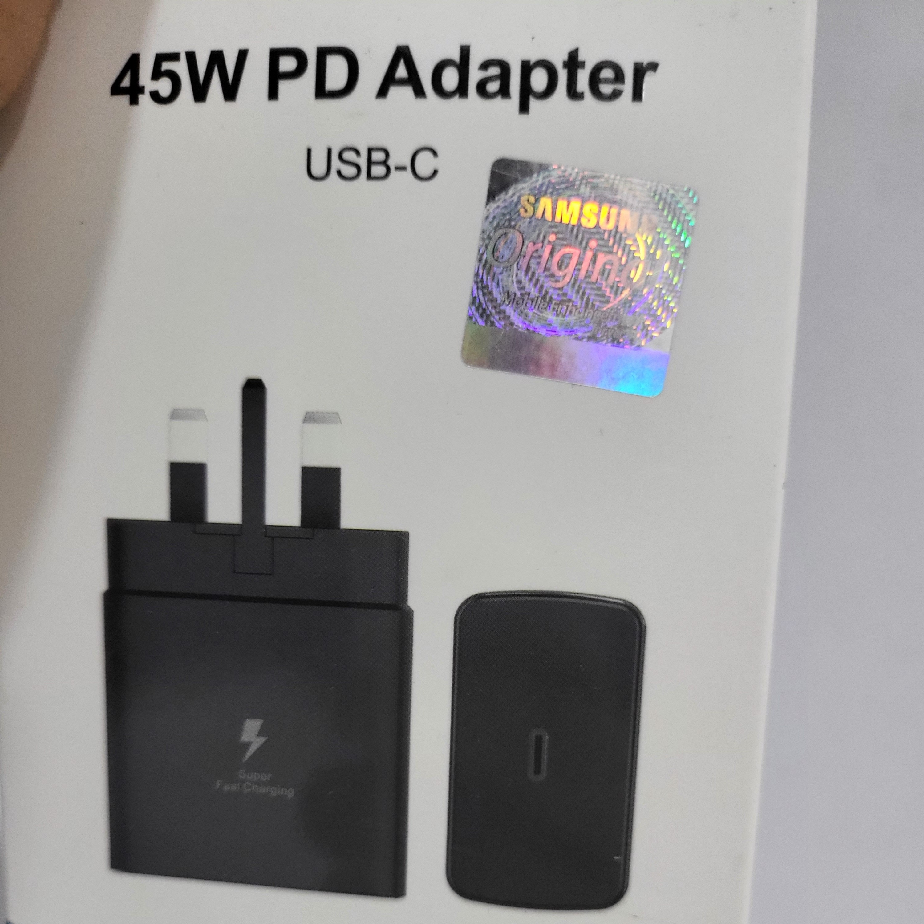 شارژر 45 وات مشابه اورجینال سامسونگ آداپتور 45وات
