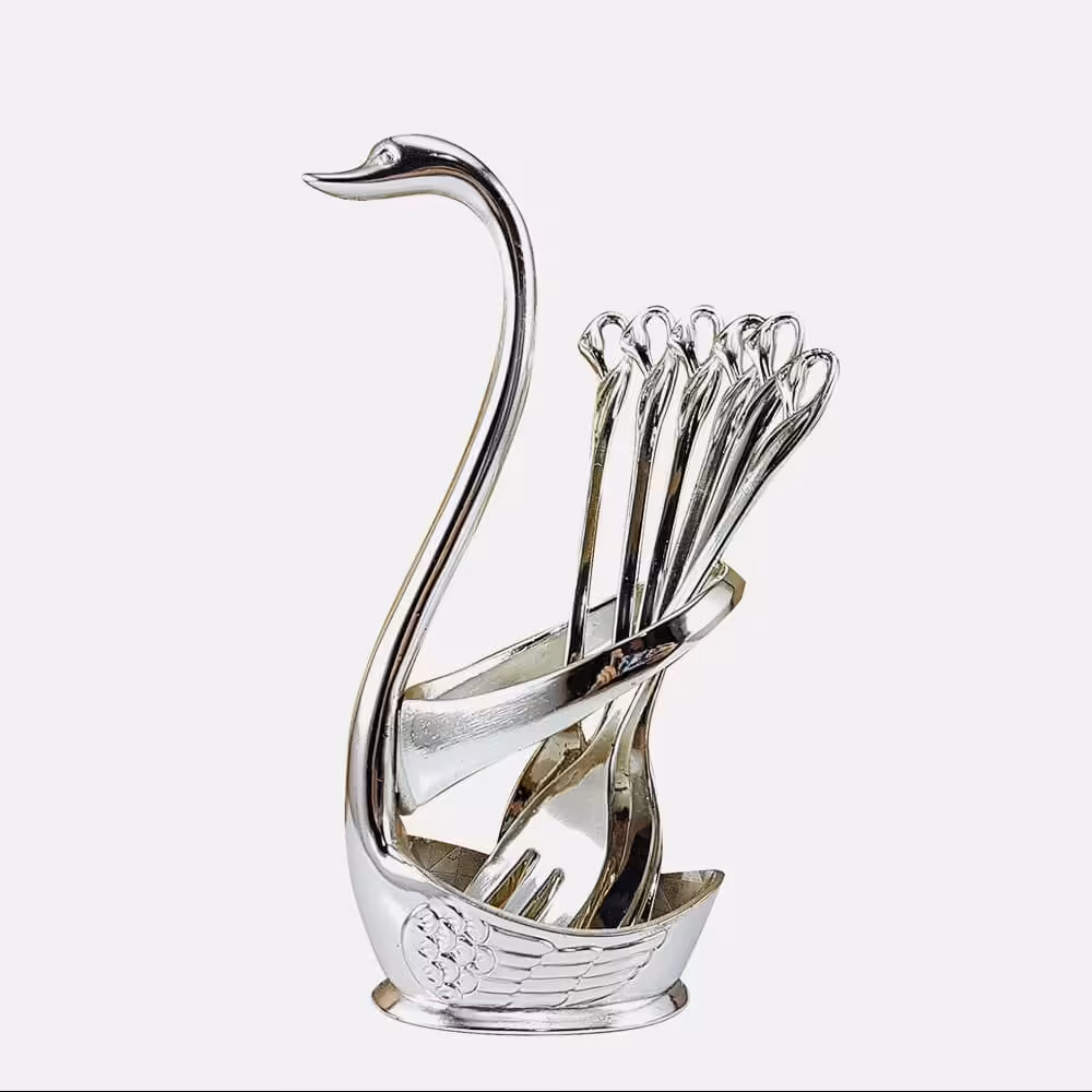 چنگال و قاشق چایخوری سیلور قو یونیک 1569